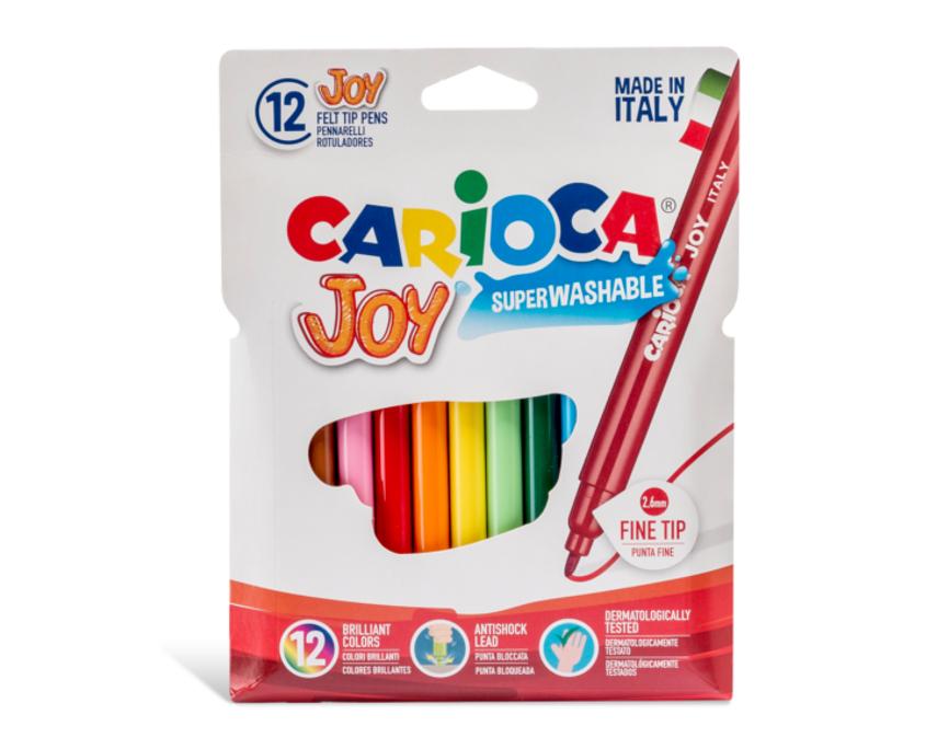 40531-R_Carioca-Joy-wallet12-01.jpg Pennarelli a Punta Fine Joy di Carioca Conf. 12 Pz. - immagine 1