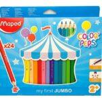 MAPED Pastelli Triangolari Color Peps Jumbo Scatola da 24 Pz.