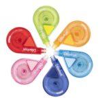 Correttore a Nastro Colourbook 8 Mt.  Conf. 6 Pz. Colori Assortiti