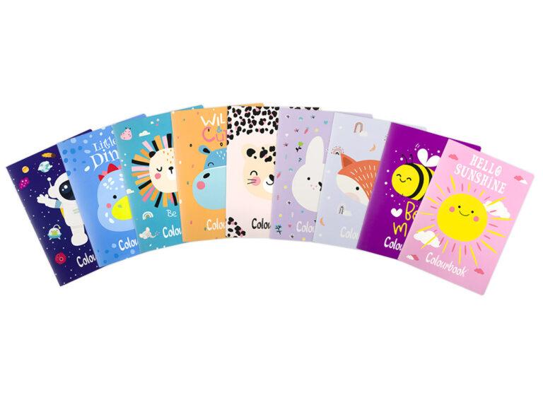 pegasus-Quaderni-A4-Wild-Cute-colourbook-2.jpg COLOURBOOK Maxi Quaderni Spillato Formato A/4 Rigatura C Conf. da 12 Quaderni Fantasie Assortite Wild & Cute - immagine 1