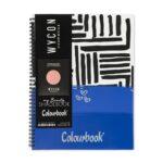 Quaderno Maxi spiralato A4 My Shadebook Rig. 1R Colore Blù Colourbook