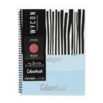 Quaderno Maxi spiralato A4 My Shadebook Rig. 5MM Colore Celeste Colourbook