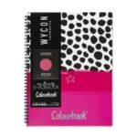 Quaderno Maxi spiralato A4 My Shadebook Rig. 5MM Colore Fucsia Colourbook