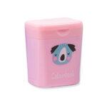 COLOURBOOK Temperino 2 Fori con Serbatoio Pastel Koala Rosa Pastello