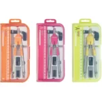 ARDA Kit 6 Pz. Compasso Balaustrone con Frizione e Prolunga Colore Giallo