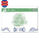 DA VINCI Blocco da Disegno Con Copertina in PPL Misura 33x48 Carta 220 Gr. Squadrato