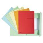 ExaCompta Foldyne Cartelle 3 Lembi Gr. 280 Confezione da 50 Pz. Azzurro