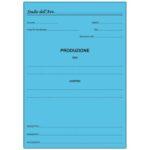 Cartelle Produzione Memotak per Produzioni Legali Conf. 100 Pz. Col. Azzurro