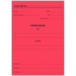 Cartelle Produzione Memotak per Produzioni Legali Conf. 100 Pz. Col. Rosso