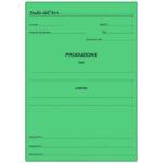 Cartelle Produzione Memotak per Produzioni Legali Conf. 100 Pz. Col. Verde