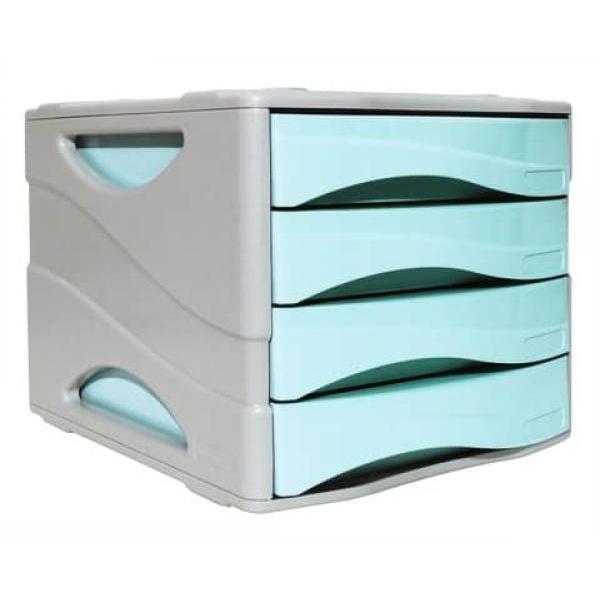 pegasus-cassettiera-arda-pastel-azzurro-1.jpg Cassettiera Portadocumenti Arda Pastel Colore Azzurro/Grigio - immagine 1