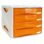 Cassettiera Portadocumenti Arda Smile Colore Arancio/Grigio