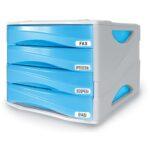 Cassettiera Portadocumenti Arda Smile Colore Azzurro/Grigio