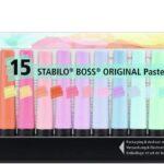 Evidenziatori STABILO BOSS ORIGINAL Desk-Set - 15 Colori Pastello