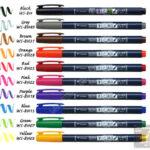 Marker Calligrafico Fudenosuke Brush Pen Colore Grigio