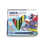 Pennarelli Tinta Unita Giga 6.0 Super Lavabili 12 Pz.