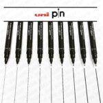 Pennarelli Uni Pin Fine Line Punta 0.8 MM. Colore Nero