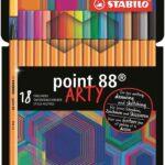 Pennarello Fineliner STABILO Point 88 ARTY - Astuccio 18 colori