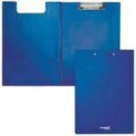 Porta Blocco con Molla 2 Ante F.to A/4 Colore Blù