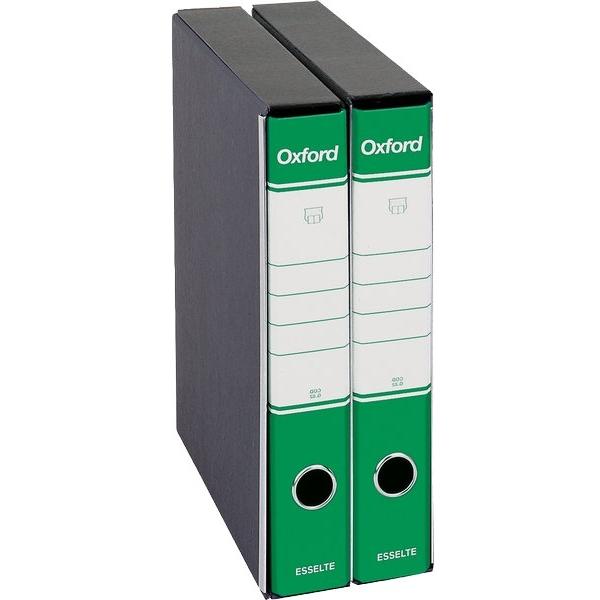 pegasus-raccoglitore-fatture-5-verde-oxford.jpg Registratori Oxford G82 Dorso 5 cm Protocollo 23x33 cm Colore Verde Conf. 8 pezzi - immagine 1