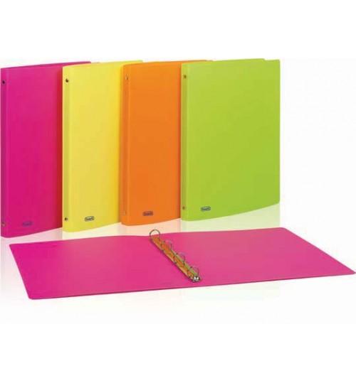 pegasus-raccoglitori-4-anelli-favorit-Neon.jpg Cartelle 4 Anelli Favorit Neon Diametro 15 MM. Conf. da 20 Cartelle Colori Assortiti - immagine 1