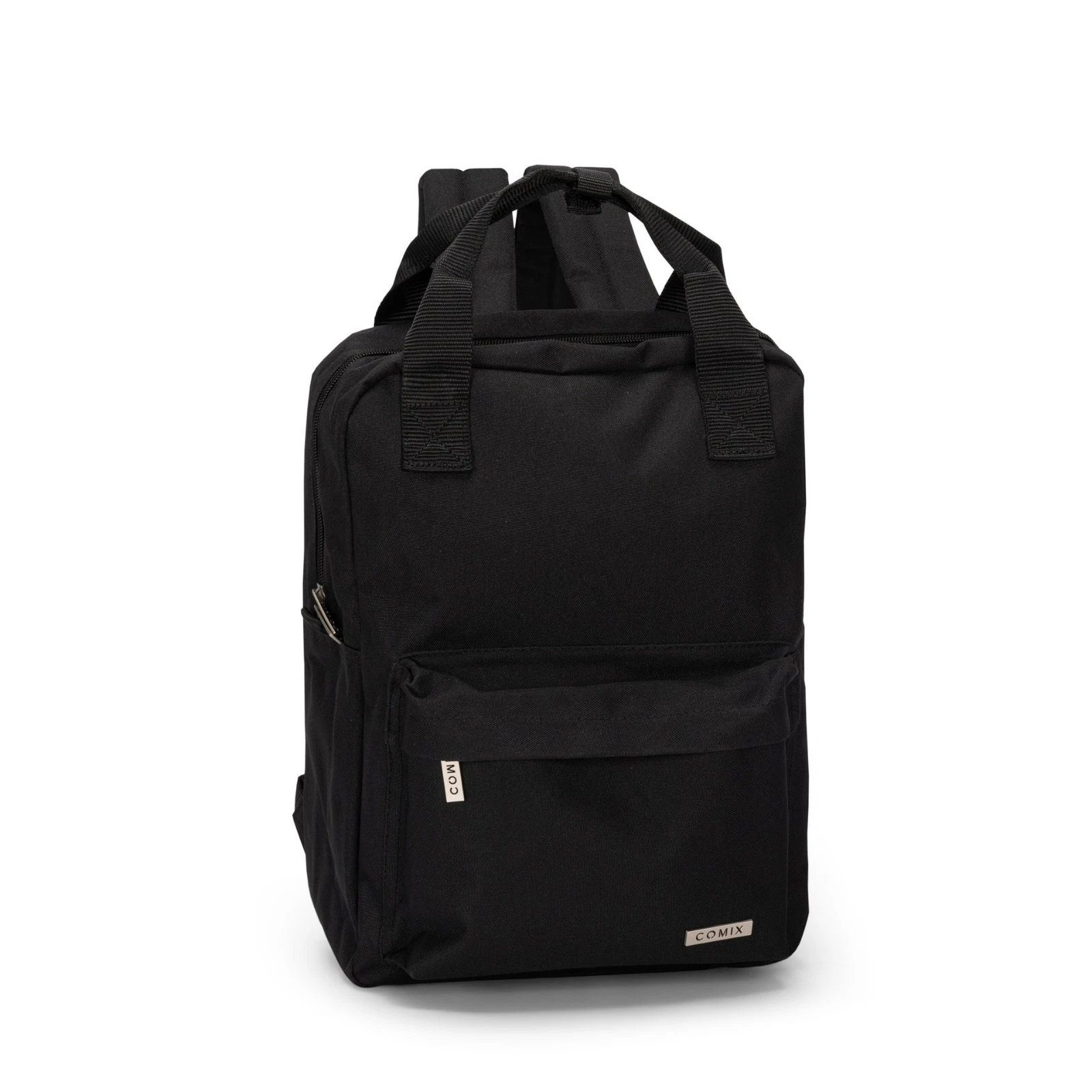 s-l1600-1 COMIX Zaino Rectangulat BackPack Monocolore Black Scuola e Tempo Libero - immagine 1
