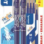 PILOT Frixion Clicker Bonus Pack 2 Penne Cancellabili e 2 Refill Colore Blù
