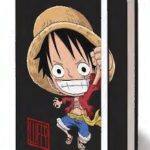 ONE PIECE Taccuino con Elastico Formato 9x14 Cm. Luffy