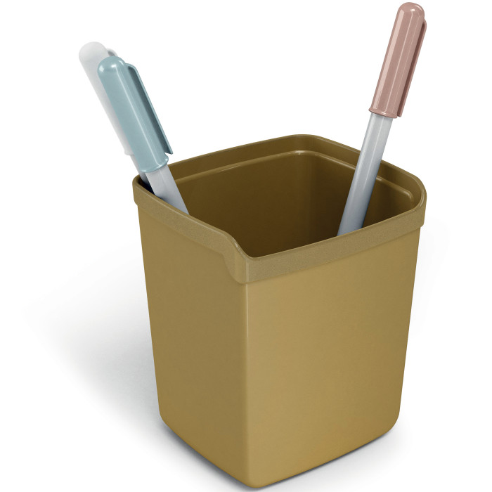 bicchiere-portamatite-vintage-arda.jpg ARDA VINTAGE Bicchiere Portapenne Colore Caramel-Ocra - immagine 1