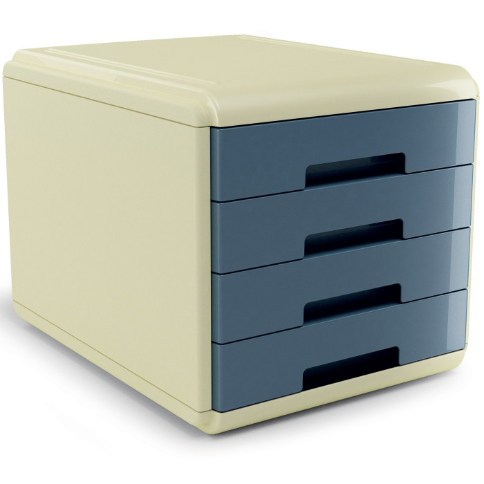 cassettiera-4-cassetti-29x38x25-vintage-arda-1.jpg ARDA VINTAGE Cassettiera 4 Cassetti 29x38x25 Colore Sugar-Azzurro - immagine 1