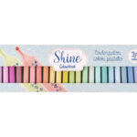 Box Evidenziatori Shine 24 Colori Pastello Colourbook