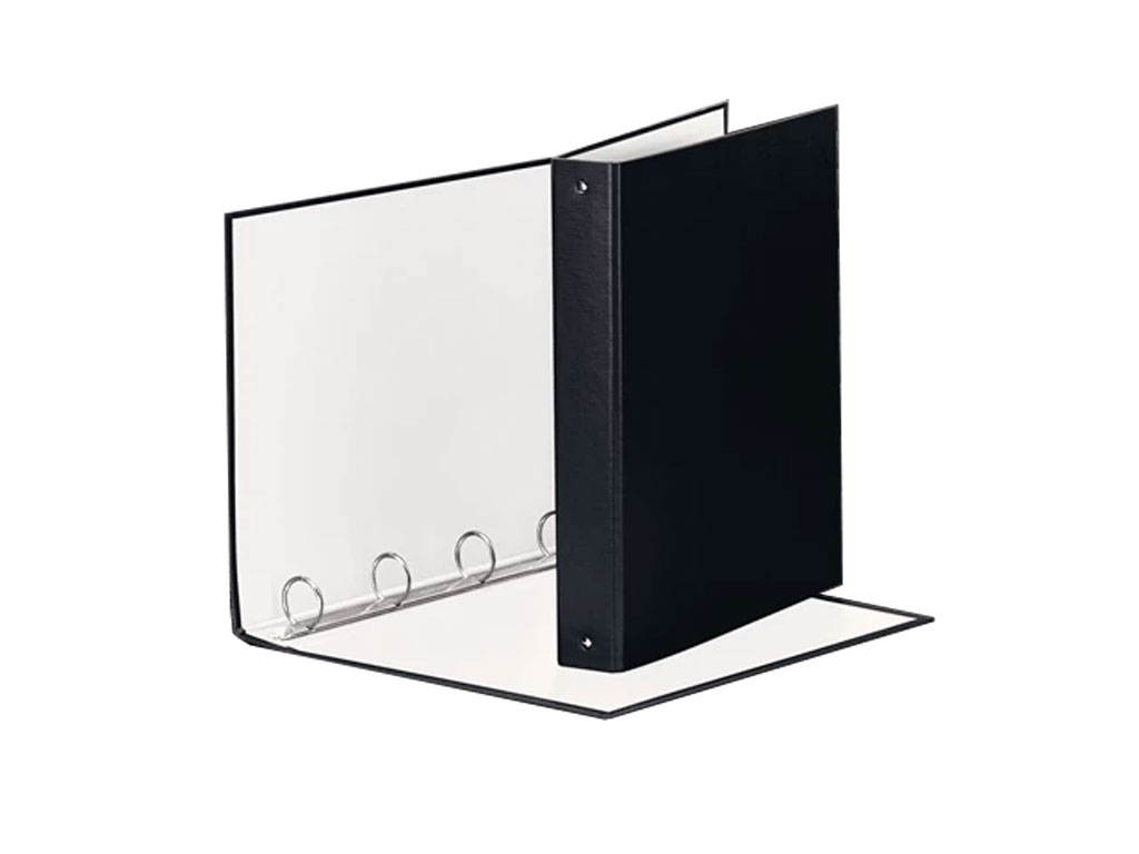 pegasus-cartella-4-anelli-esselte.jpeg ESSELTE Custodia Meeting 22x30 4 Anelli Dorso 30 Colore Nero - immagine 1