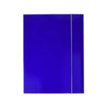 DEL GARDA Cartella A4 3 Lembi con Elastico Colore Blù Conf. da 10 Pezzi