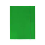 DEL GARDA Cartella A4 3 Lembi con Elastico Colore Verde Conf. da 10 Pezzi