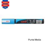 Marcatore Uni Chalk a Gesso Liquido PWE-5M Azzurro