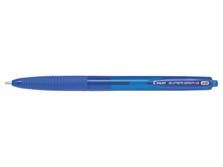pegasus-penne-superg-pilot-xb-blu.jpg Penna a Sfera Pilot Supergrip G a Scatto Punta XB 1.6 MM. Colore Blù - immagine 1