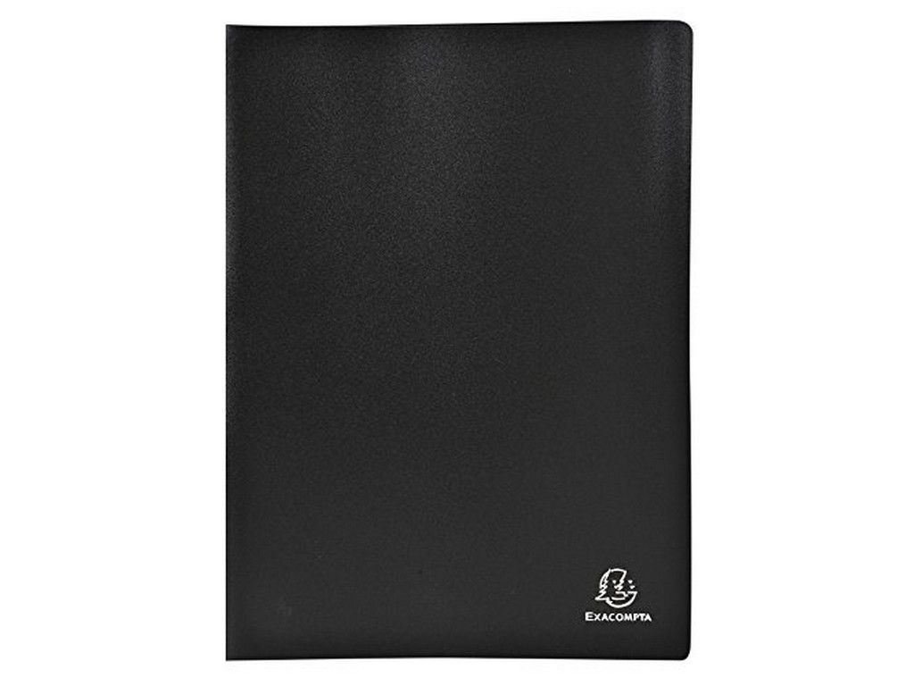 pegasus-portalistini-nero-exacompta.jpeg EXACOMPTA Portalistino A/4 in PPL 100 Fogli Nero Confezione da 3 Pz. - immagine 1