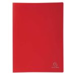 EXACOMPTA Portalistino A/4 in PPL 80 Fogli Rosso Confezione da 3 Pz.