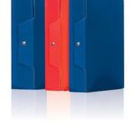 BREFIOCART Scatola Portaprogetti con Bottone Dorso 6 cm. Colore Rosso Confezione da 5 Cartelle