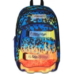 SEVEN Zaino Scuola Dual SCRIBBLED FLAME - Scuola 2025/26