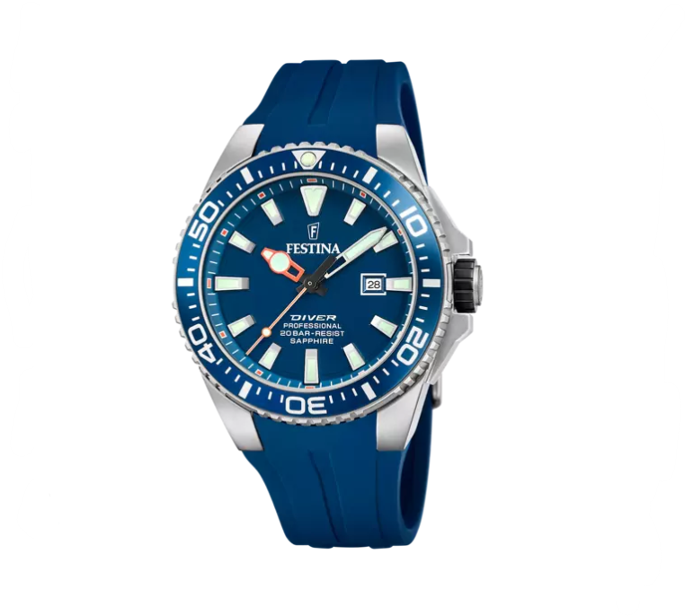 2400116-38 Orologio Festina Original Gomma Azzurro - immagine 1