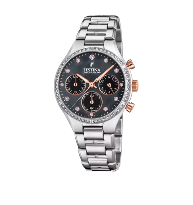 2400139-38 Cronografo Festina Boyfriend Zirconi - immagine 1