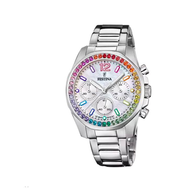 2400457-38 Cronografo Festina Rainbow Zirconi - immagine 1