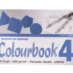 COLOURBOOK Blocco da Disegno C4 Mis. 33x48 220 Gr. 20 Fogli Liscio