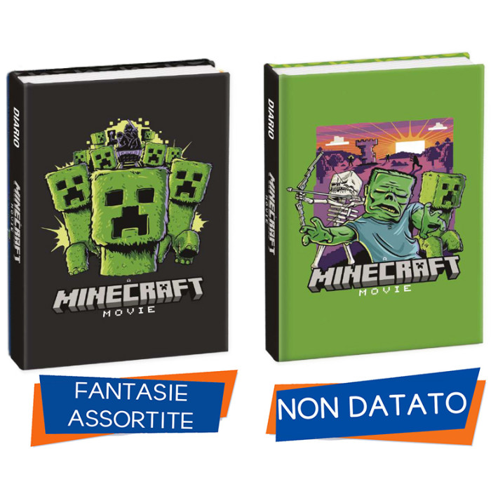 diario-scolastico-standard-135x185-12-mesi-minecraft-movie.jpg MINECRAFT MOVIE Diario Scolastico Standard13.5X18.5 12 Mesi Scuola 2025/26 Colore Nero - immagine 1