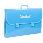 COLOURBOOK Valigetta Portadisegni Fluo - Mis. 35x50 Cm. Colore Azzurro