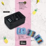 TINTA UNITA Astuccio 3 Zip Jeans Nero Scuola 2024/25 Promo