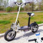 Scooter monopattino elettrico Viron 1000 W ruota alta da 10" 36V Bianco