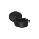 Cocotte ovale nera 31 cm Staub - immagine 4