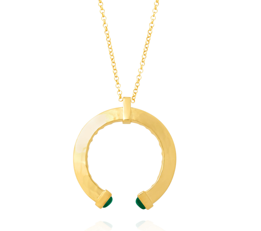 12300-37 Pendente Raspini Green Blade Dorato - immagine 1